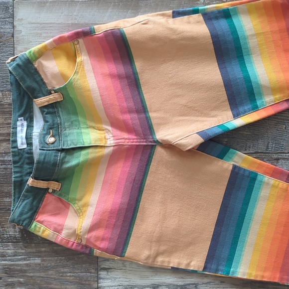 RANCH DRESS'N Fallon Taylor "Moab" serape super flare rodeo cowgirl jeans sz 2 - Picture 5 of 13